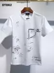 dsquared2 short sleeve t-shirt fit d2 logo white